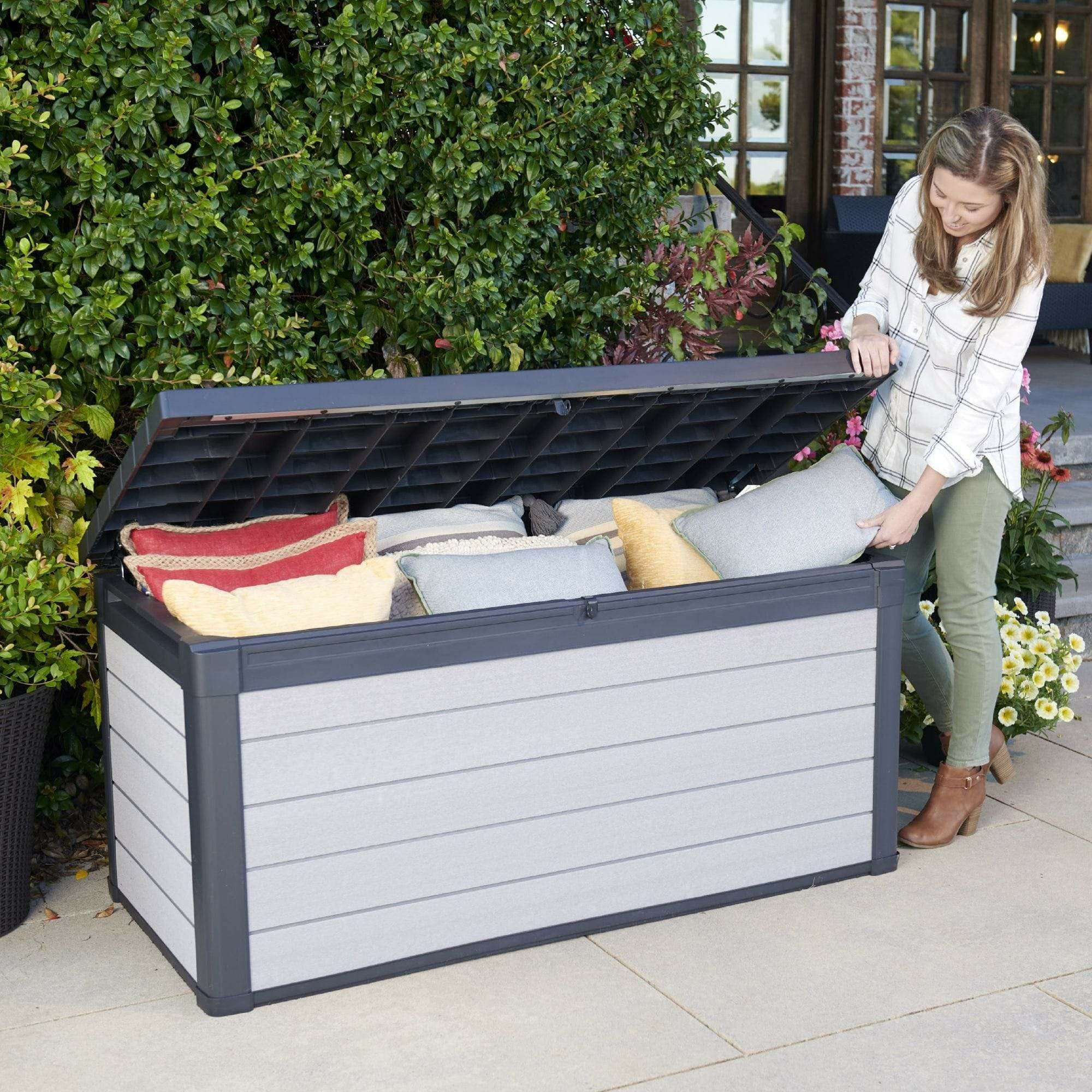 Keter Denali Grey 757 litre Duotech Garden Storage Box - Image 4