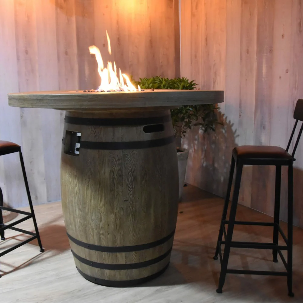 Elementi Fire Lafite Barrel Bar Table - Image 2
