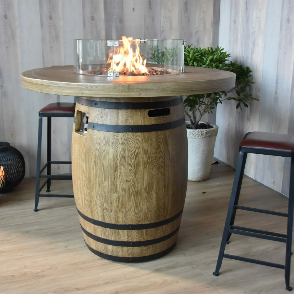 Elementi Fire Lafite Barrel Bar Table - Image 6