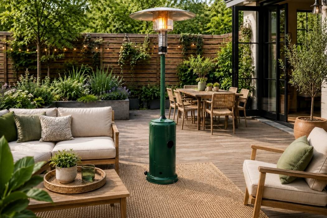 Lifestyle Capri Green Patio Heater - Image 4