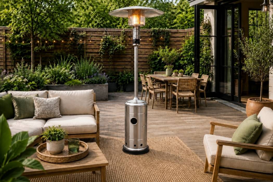 Lifestyle Capri Stainless Steel Patio Heater - Image 3