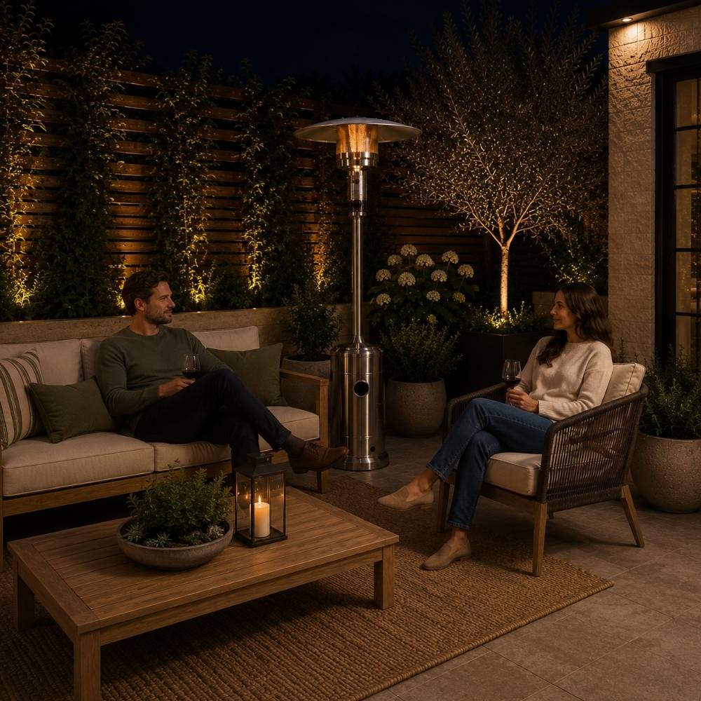 Lifestyle Capri Stainless Steel Patio Heater - Image 4