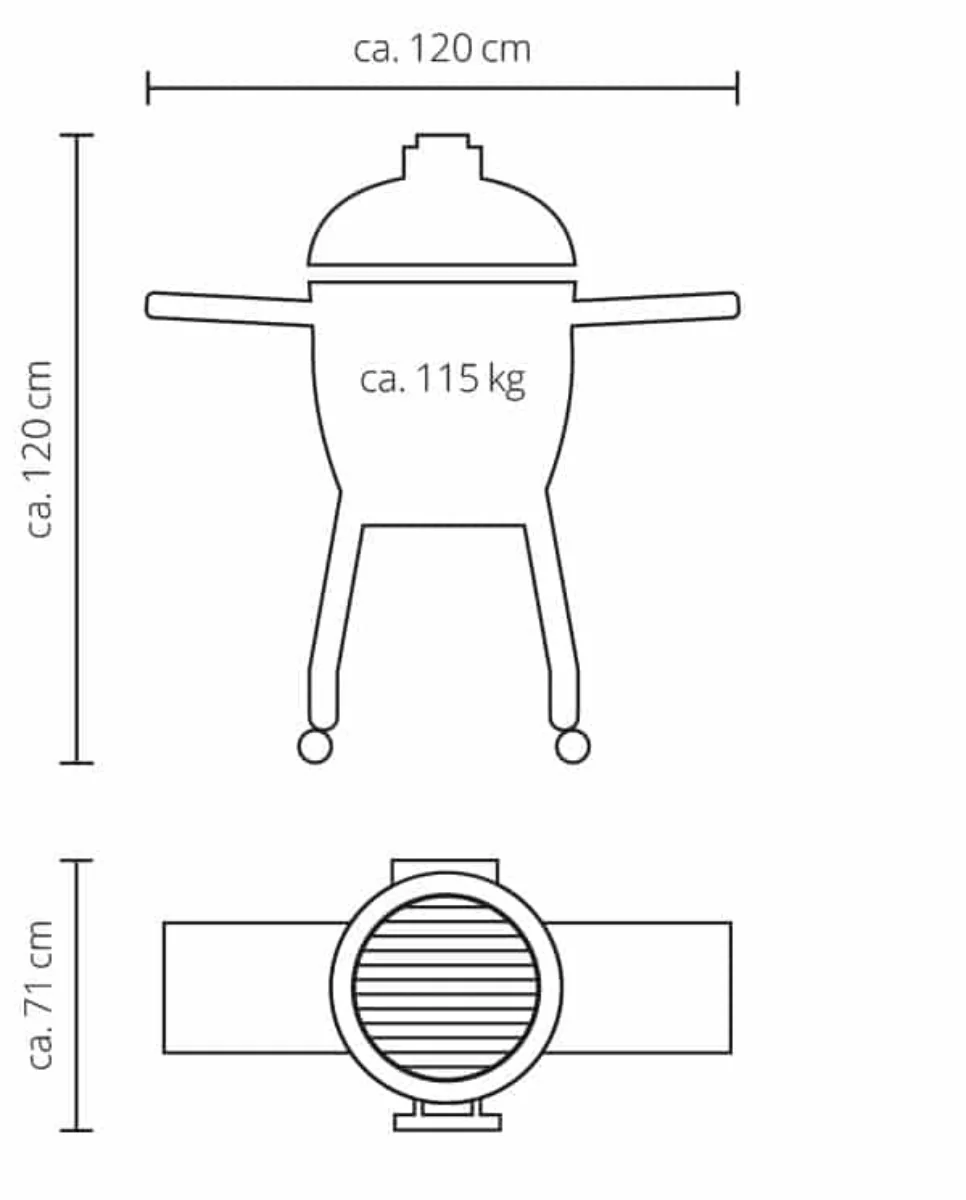 Monolith Basic Ceramic BBQ Smoker and Grill - Image 7