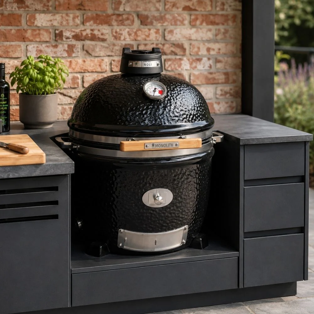Monolith Junior Pro Series 2.0 Ceramic BBQ Smoker and Grill