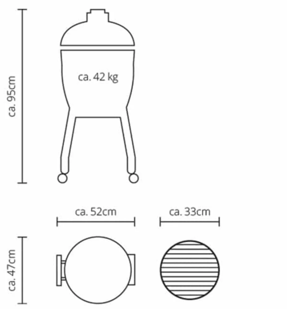Monolith Junior Pro Series 2.0 Ceramic BBQ Smoker and Grill - Image 6