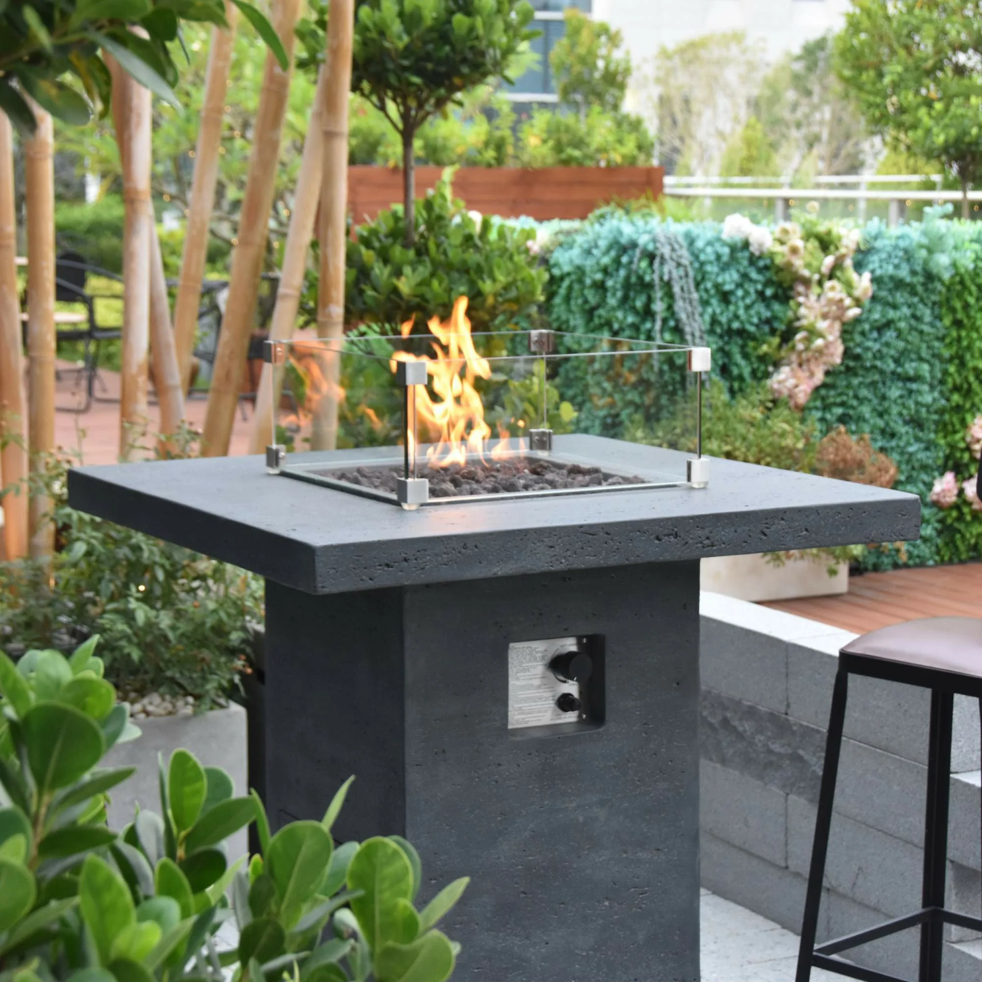 Elementi Fire Montreal Gas Fire Table Bar - Image 4