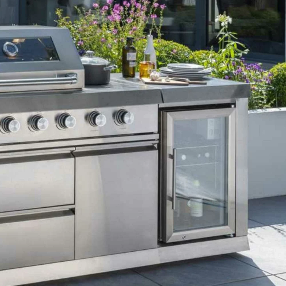 Norfolk Grills Absolute Pro 4 Outdoor Kitchen with Fridge and Sink - Image 3