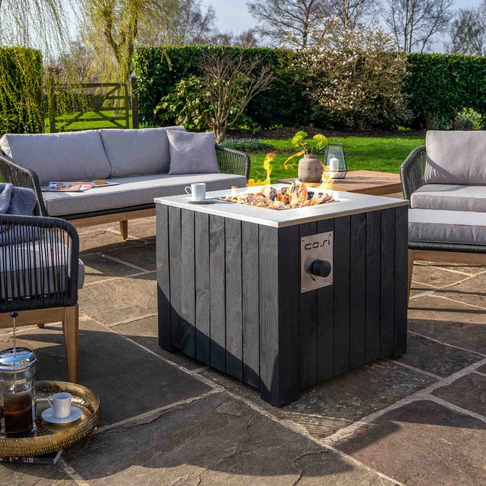 Pacific Lifestyle Cosicube 70 Fire Pit in Black or Grey - Image 5