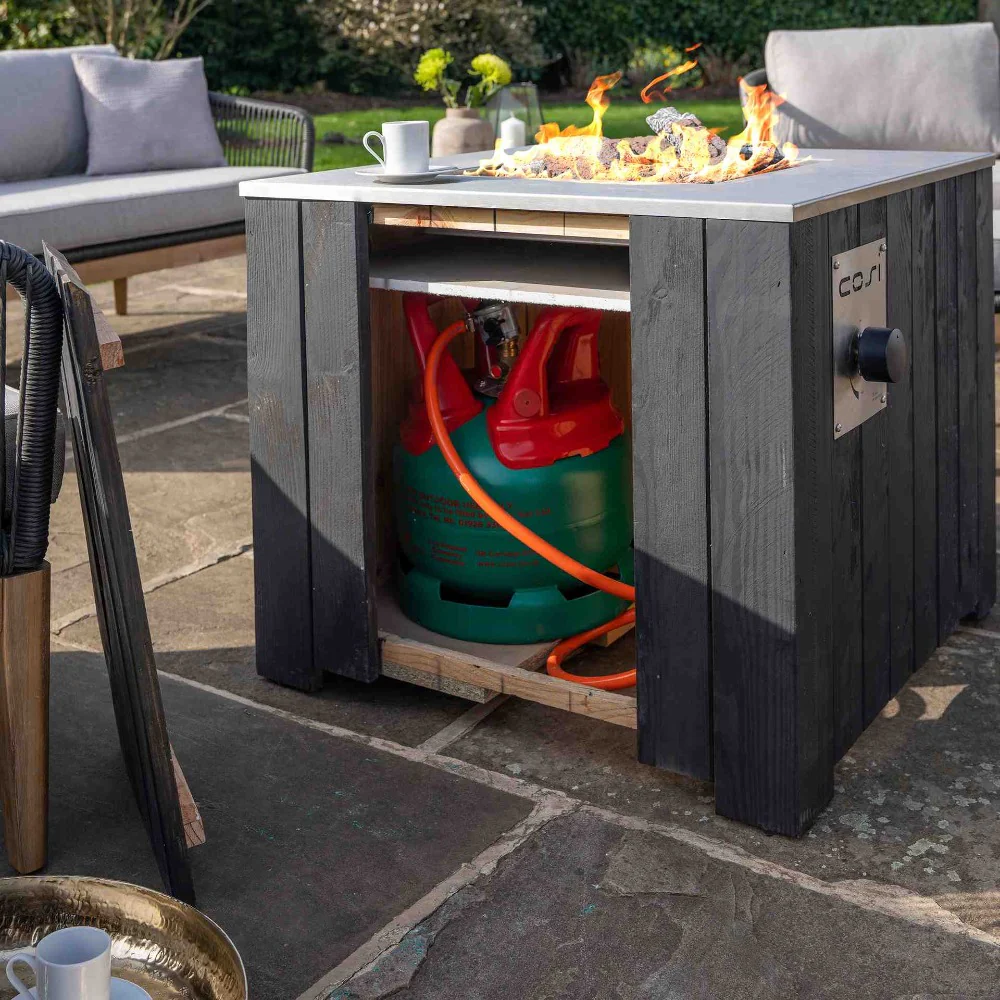 Pacific Lifestyle Cosicube 70 Fire Pit in Black or Grey - Image 6