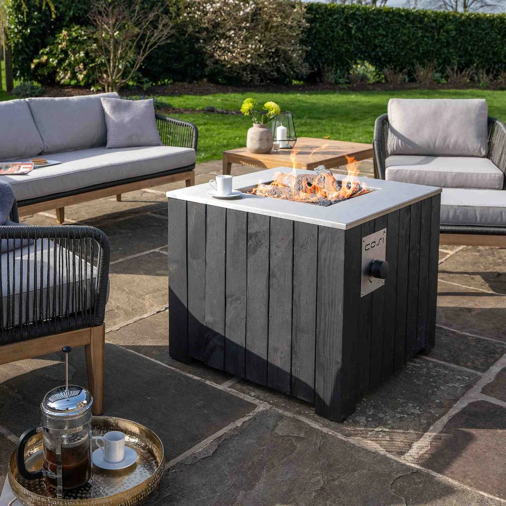 Pacific Lifestyle Cosicube 70 Fire Pit in Black or Grey - Image 7