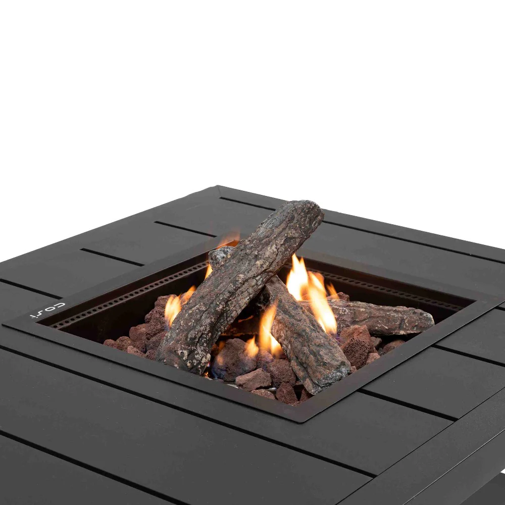 Pacific Lifestyle Cosiflow 120 Gas Fire Pit Table Black - Image 4