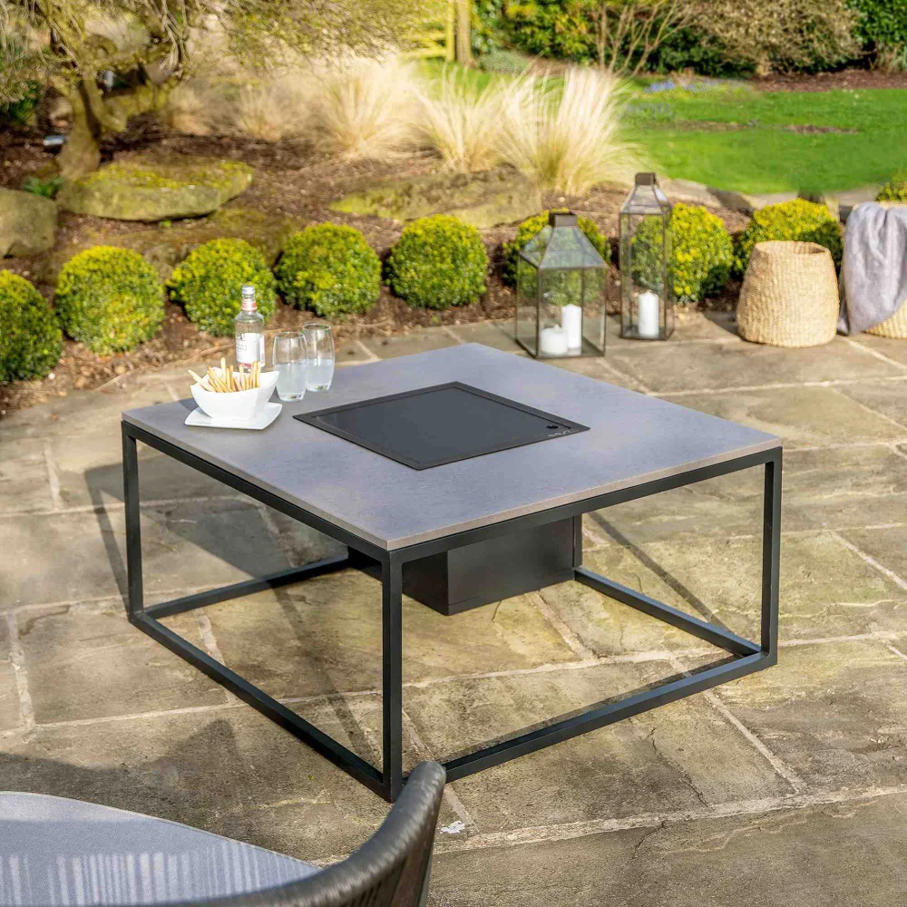 Pacific Lifestyle Cosiloft 100 Gas Fire Pit Table Black Aluminium Frame - Image 7