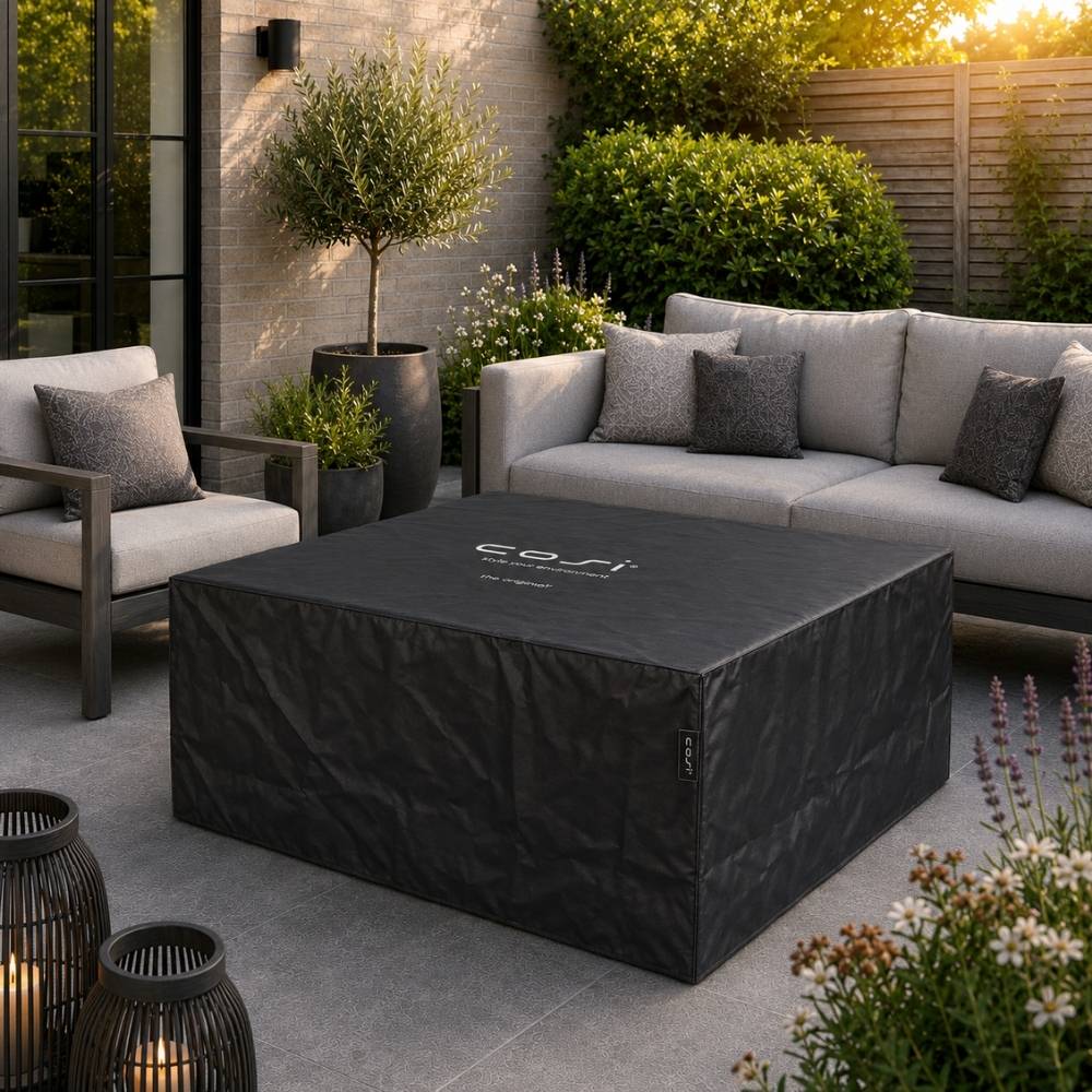 Pacific Lifestyle Cosiloft 100 Gas Fire Pit Table White Aluminium Frame - Image 6