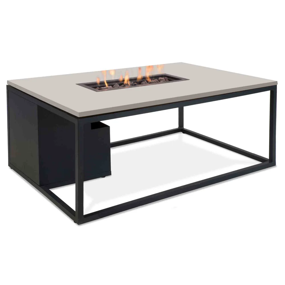 Pacific Lifestyle Cosiloft 120 Gas Fire Pit Table Black Aluminium Frame - Image 8