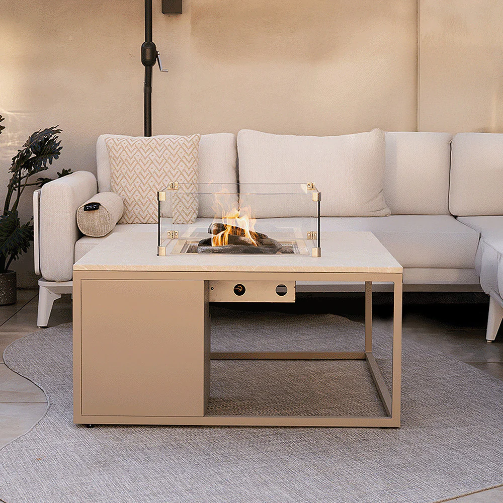 Pacific Lifestyle Cosiloft Gas Fire Pit Table Sandy Beige - Image 3