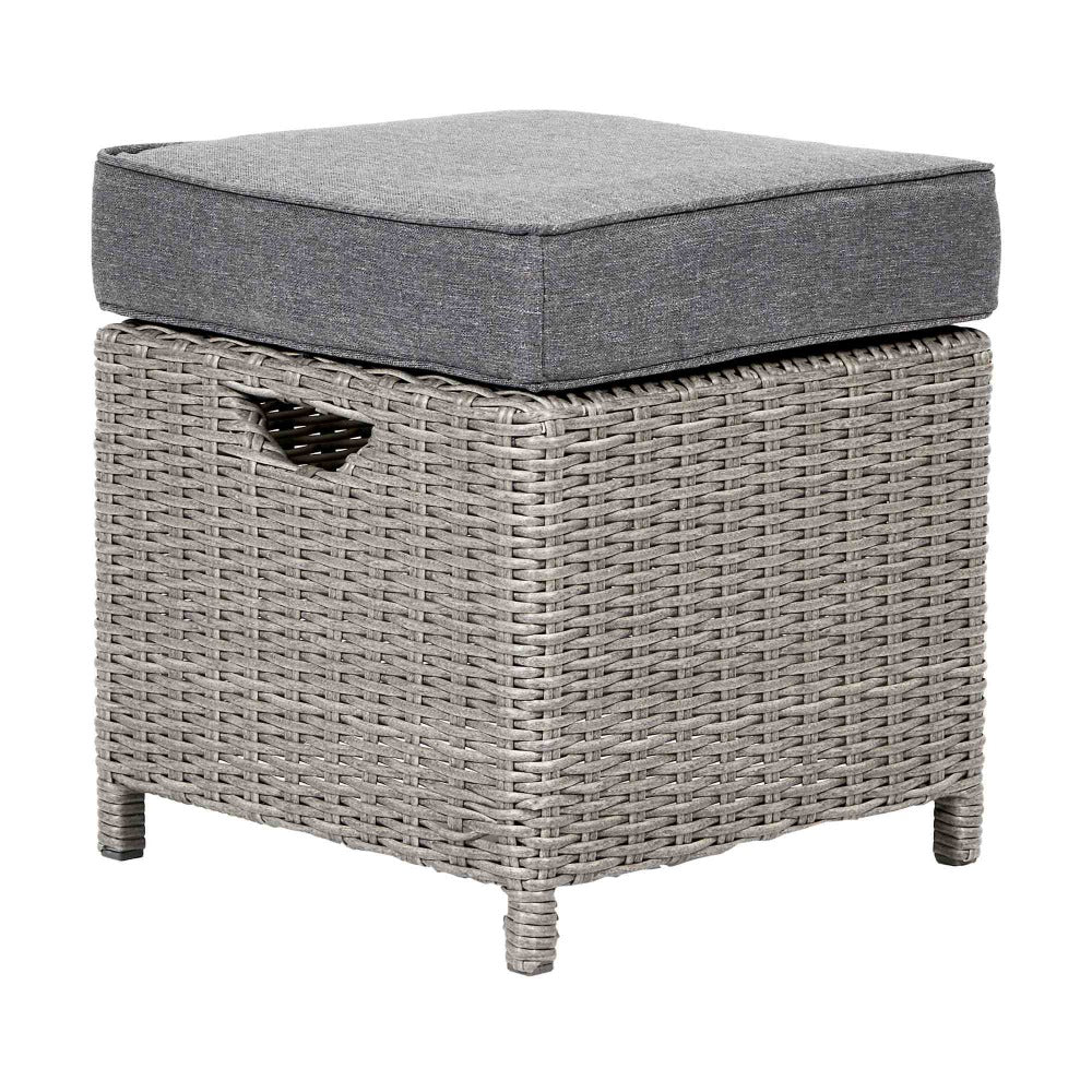 Pacific Lifestyle Barbados 3 Seater Gas Fire Pit Lounge Set Rattan - Image 7