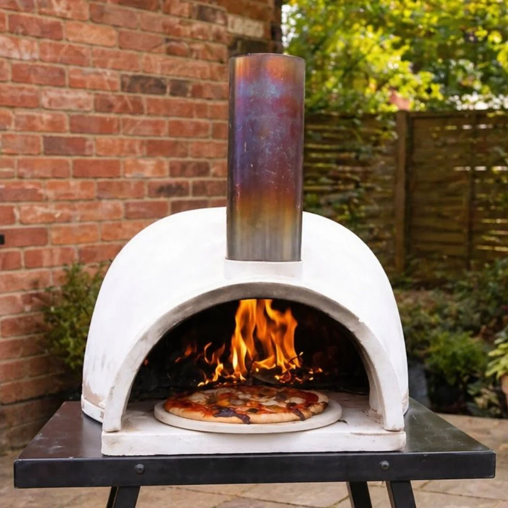 Gardeco Pizzaro Outdoor Pizza Oven in Natural Clay Finish - Image 3