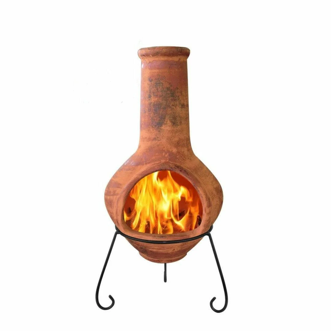 Gardeco Tibor Jumbo Mexican Clay Chimenea - Image 2