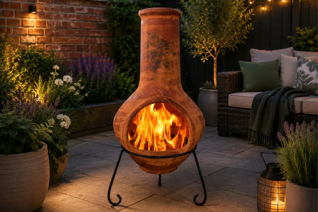Gardeco Tibor Jumbo Mexican Clay Chimenea - Image 4
