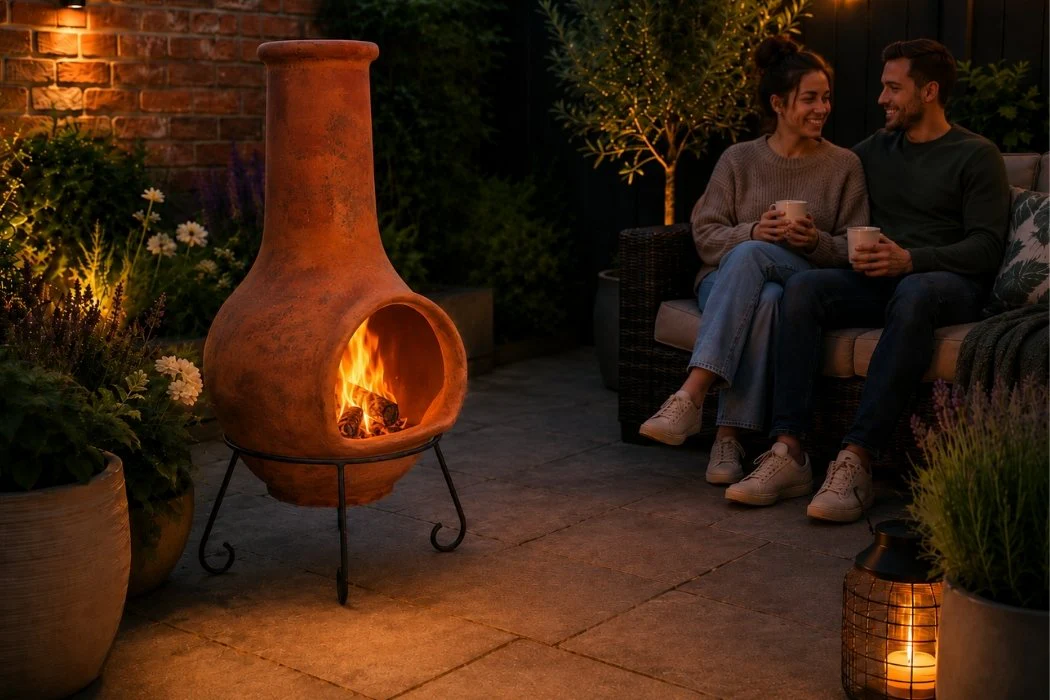 Gardeco Tibor Jumbo Mexican Clay Chimenea - Image 6