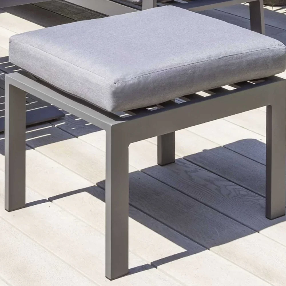 Titchwell Fire Pit Lounge Set in Grey Seats 8 - Image 5