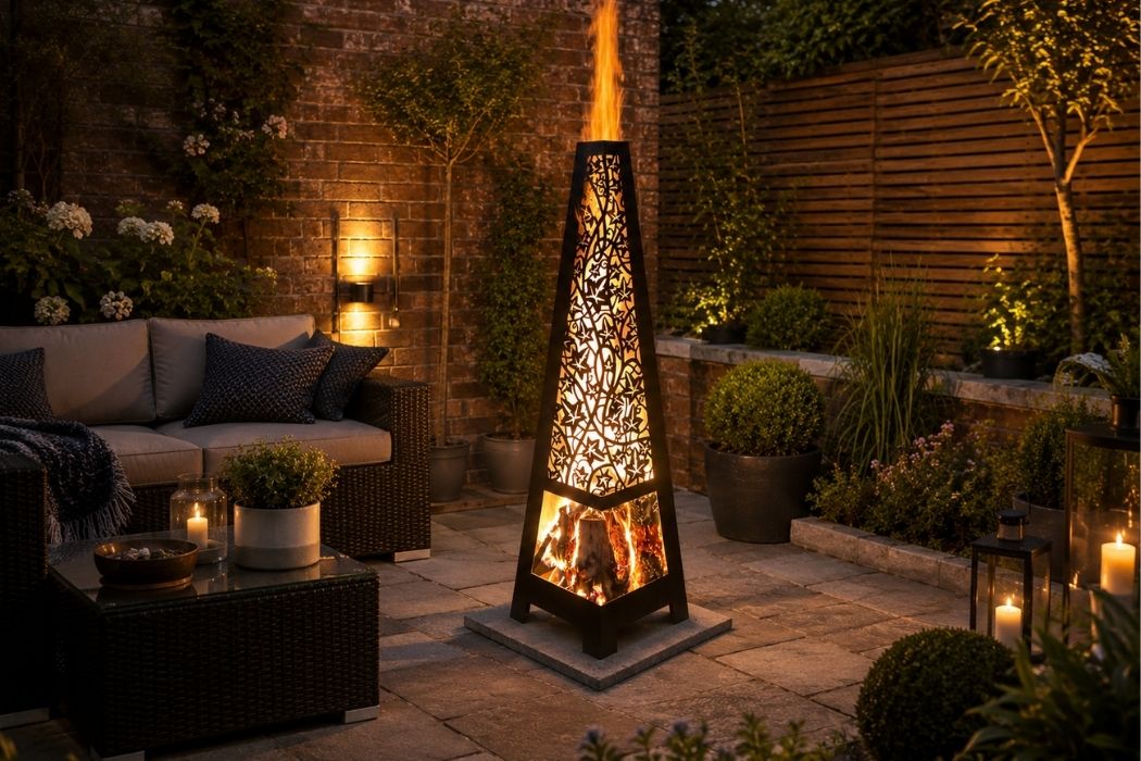 Weather It Climbing Ivy Wood-Burning Chimenea - Image 3