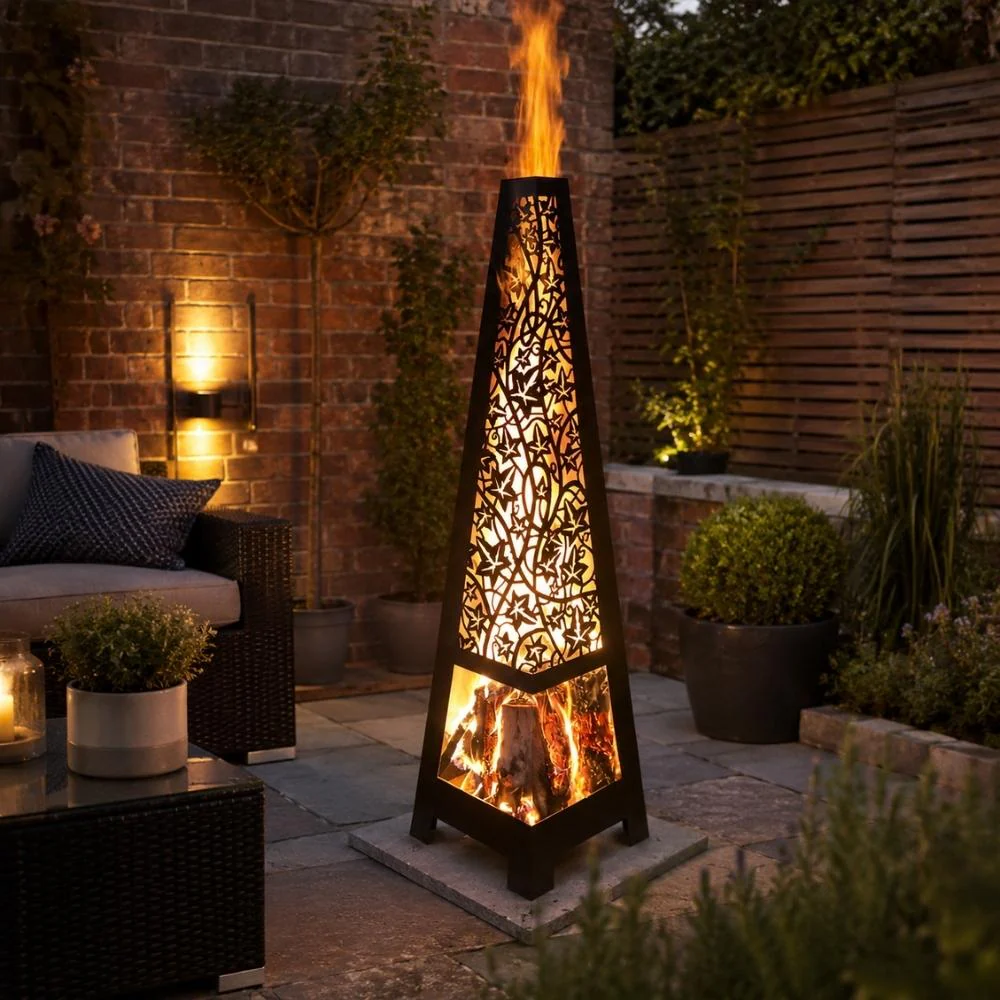 Weather It Climbing Ivy Wood-Burning Chimenea - Image 4