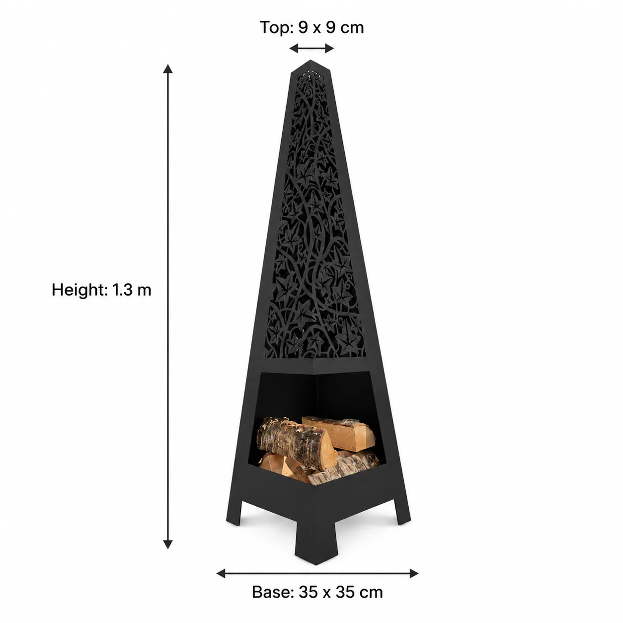 Weather It Climbing Ivy Wood-Burning Chimenea - Image 7