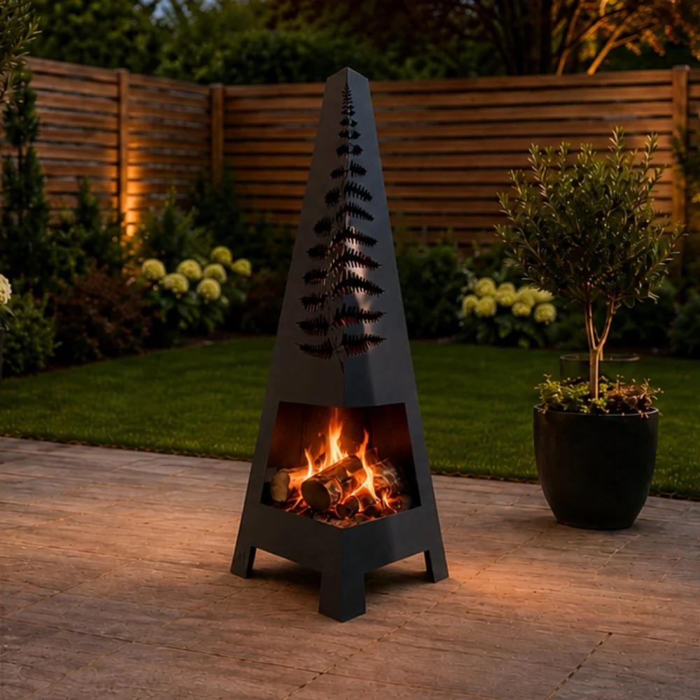 Weather It Fern Wood-Burning Chimenea
