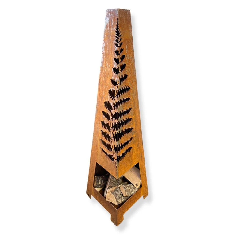Weather It Fern Wood-Burning Chimenea - Image 4