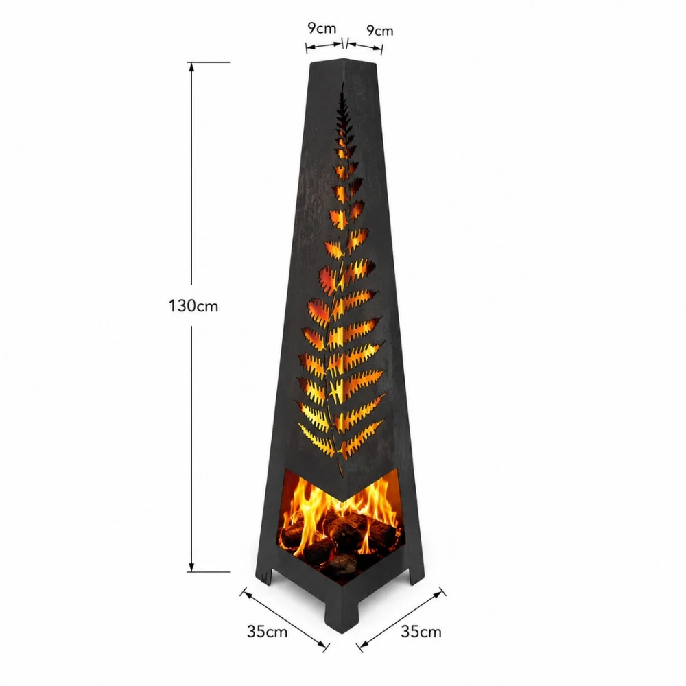 Weather It Fern Wood-Burning Chimenea - Image 8