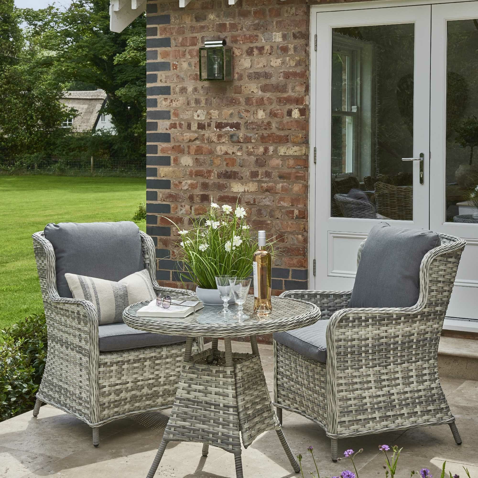 Wroxham Rattan 2 Seat Bistro Set - Image 3