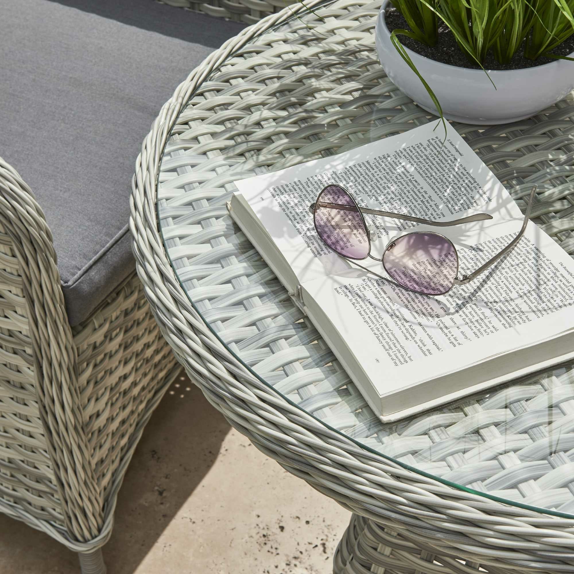 Wroxham Rattan 2 Seat Bistro Set - Image 4