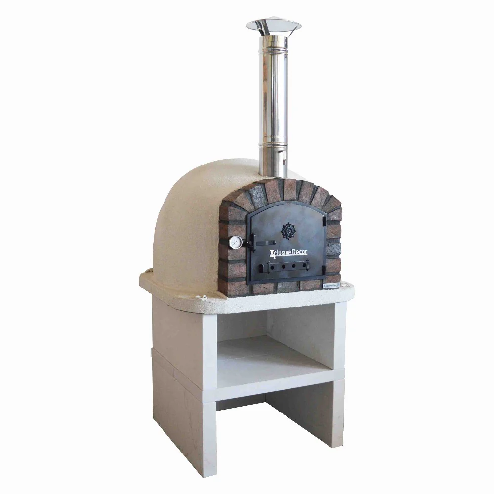 XclusiveDecor Premier Wood Fired Pizza Oven with Stand and Side Table - Image 10