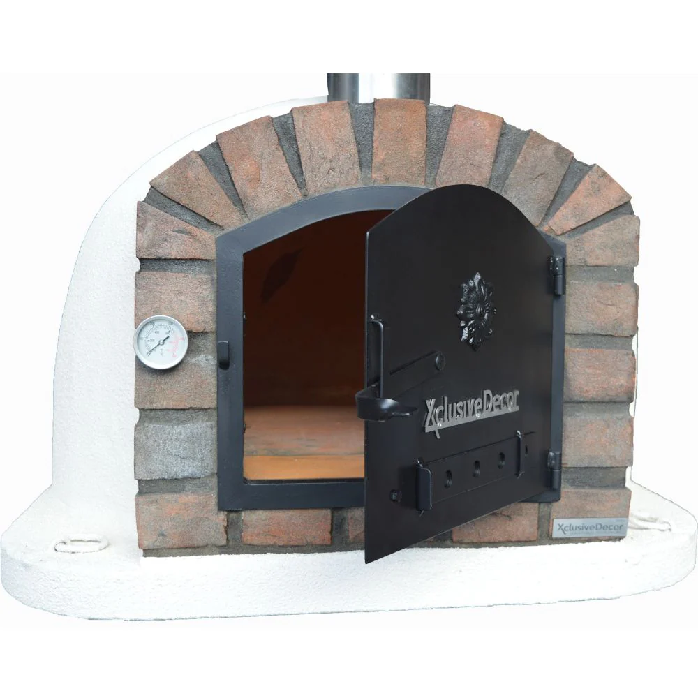 XclusiveDecor Premier Wood Fired Pizza Oven with Stand and Side Table - Image 4