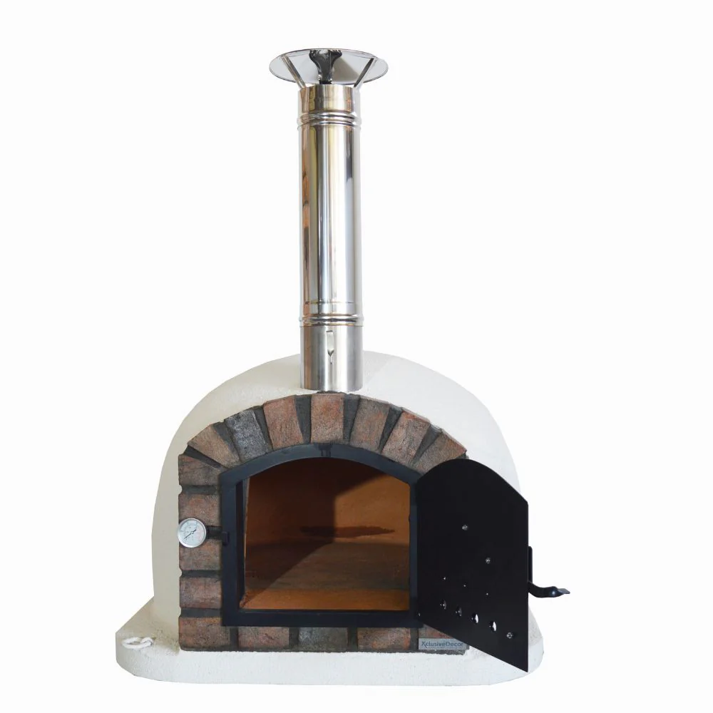 XclusiveDecor Premier Wood Fired Pizza Oven with Stand and Side Table - Image 9